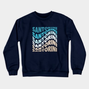 Santorini waves Crewneck Sweatshirt